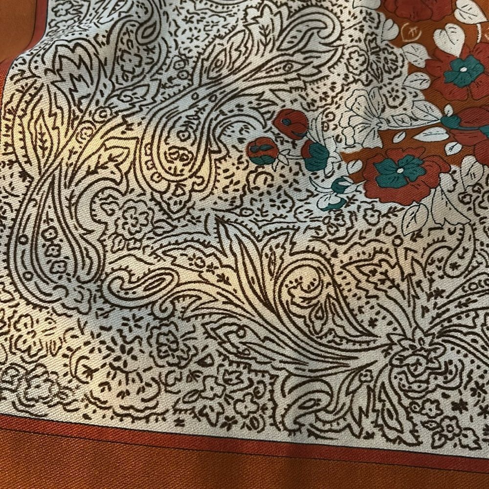 Floral Patterned Scarf-Rayon - Picture 5 of 10